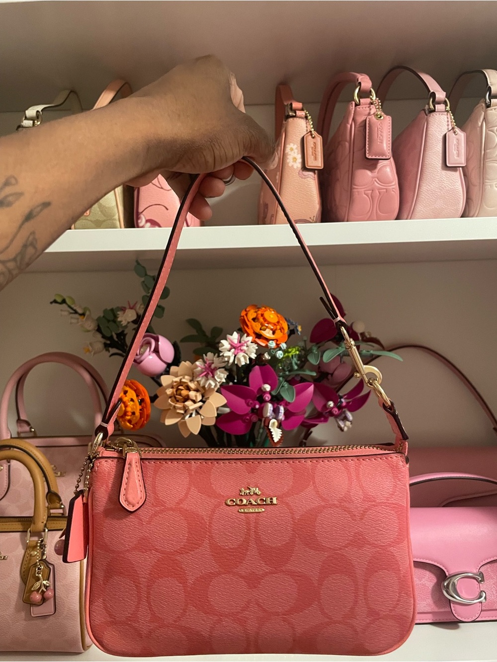 COACH Pink lemonade Nolita with matching wristlet